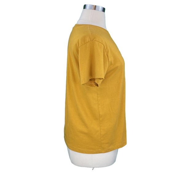 Fifth Sun Mustard Yellow Cactus Print Graphic Tee - Picture 6 of 12